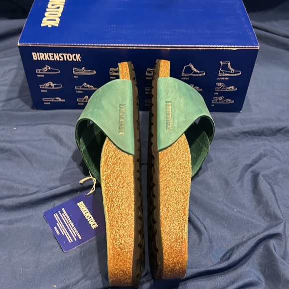 Birkenstock- Madrid Big Buckle, Biscay Bay, 9 women color is brighter in person - Picture 3 of 6